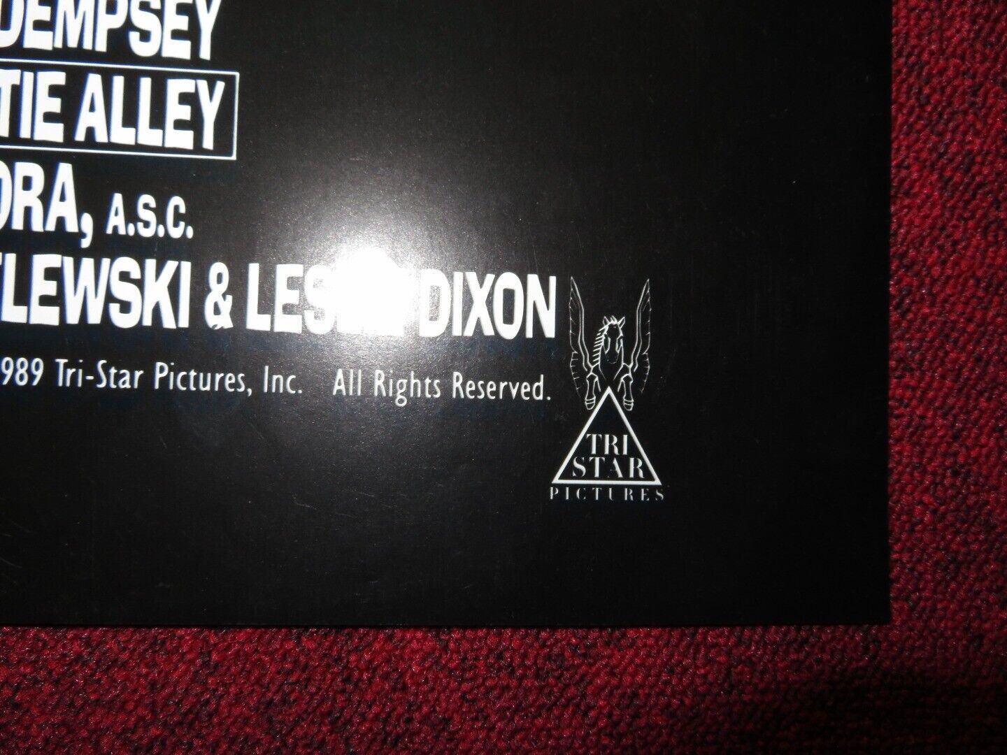 LOVERBOY FOLDED US ONE SHEET POSTER KATE JACKSON CARRIE FISHER 1989 Movie posters