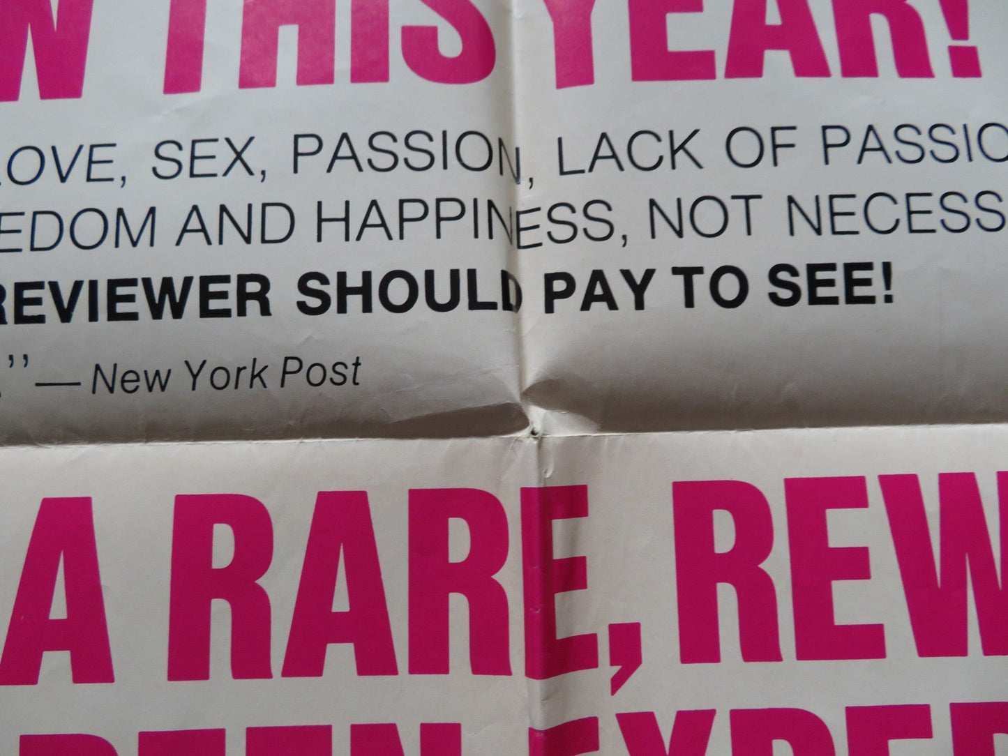 LOVERS AND OTHER STRANGERS FOLDED US ONE SHEET POSTER DIANE KEATON 1970 Rendezvous Cinema Movie posters