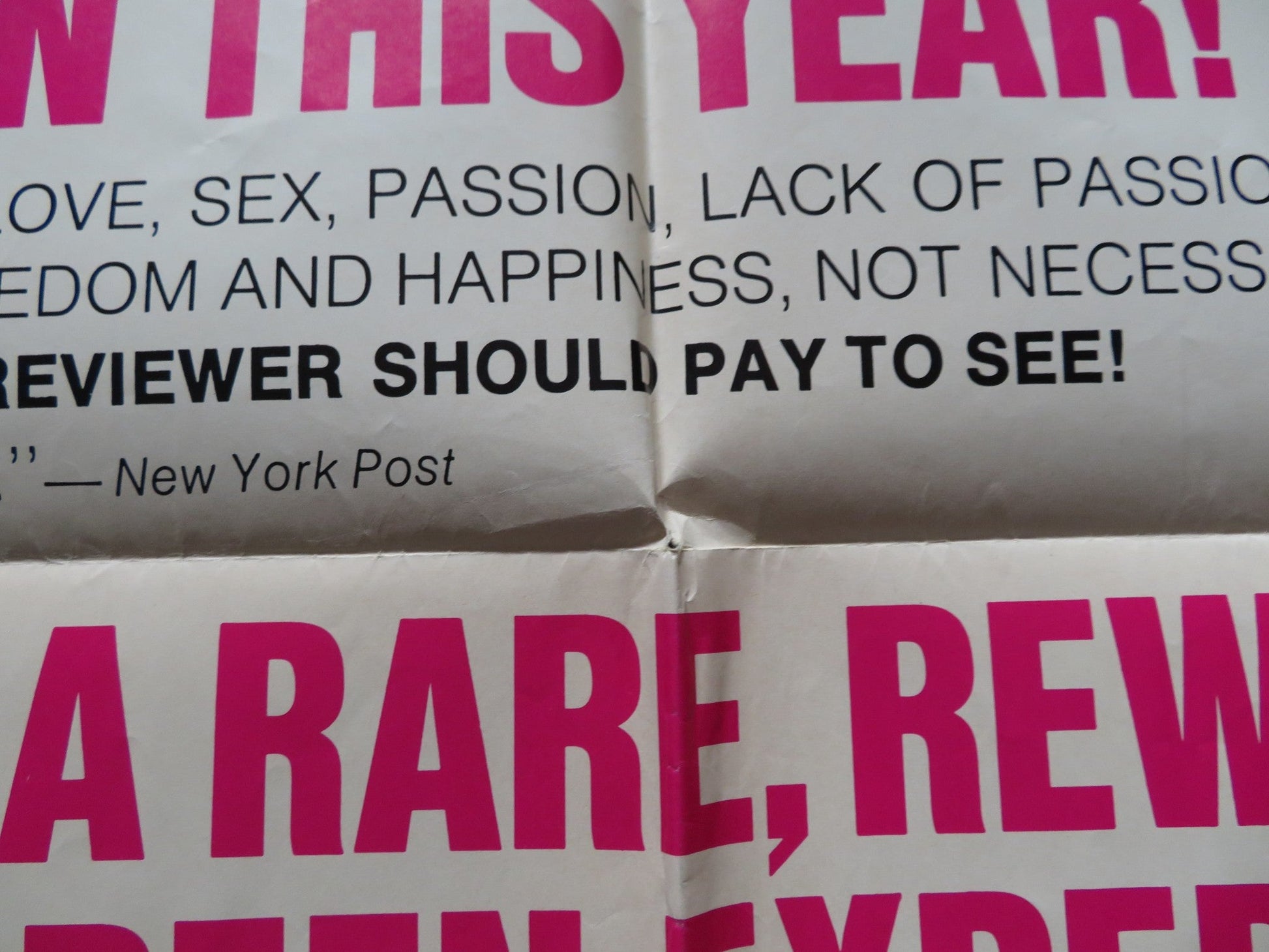 LOVERS AND OTHER STRANGERS FOLDED US ONE SHEET POSTER DIANE KEATON 1970 Rendezvous Cinema Movie posters