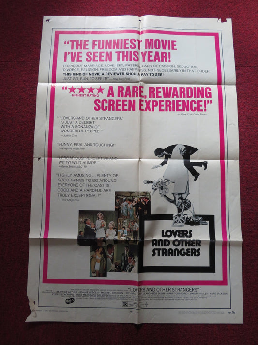 LOVERS AND OTHER STRANGERS FOLDED US ONE SHEET POSTER DIANE KEATON 1970 Rendezvous Cinema Movie posters