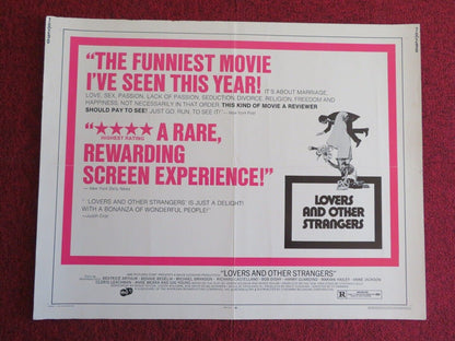 LOVERS AND STRANGERS US HALF SHEET (22"x 28") POSTER ANNE JACKSON 1970 Movie posters