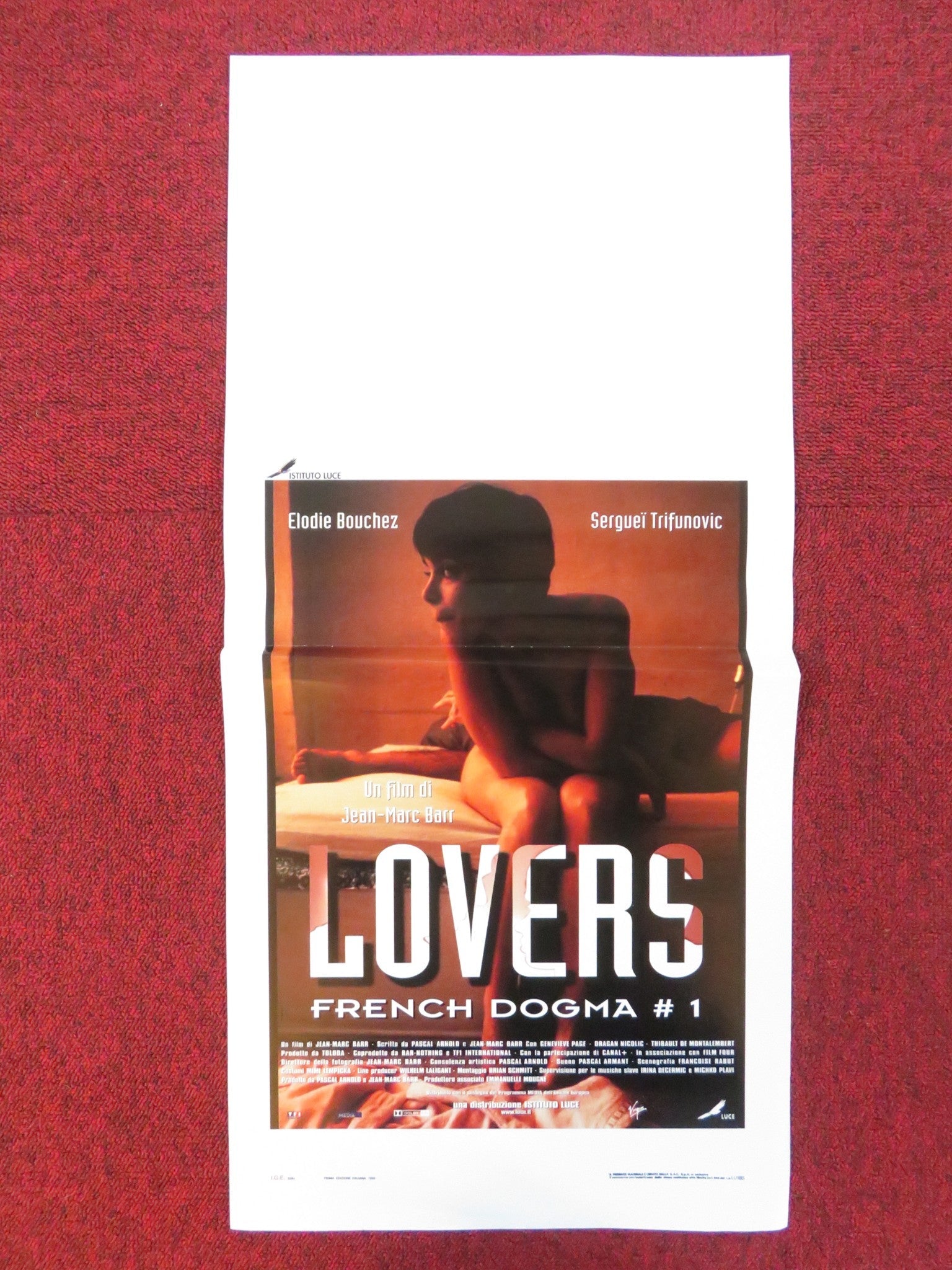 LOVERS ITALIAN LOCANDINA POSTER ELODIE BOUCHEZ SERGUEI TRIFUNOVIC 1999 Rendezvous Cinema Movie posters