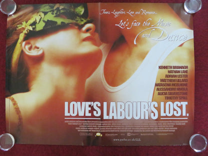 LOVE'S LABOUR'S LOST UK QUAD ROLLED POSTER KENNETH BRANAGH A. NIVOLA 2000 Rendezvous Cinema Movie posters