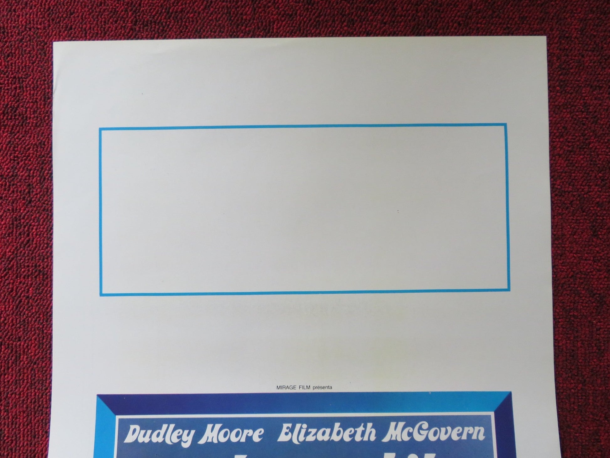 LOVESICK ITALIAN LOCANDINA POSTER DUDLEY MOORE ELIZABETH MCGOVERN 1983 Rendezvous Cinema Movie posters