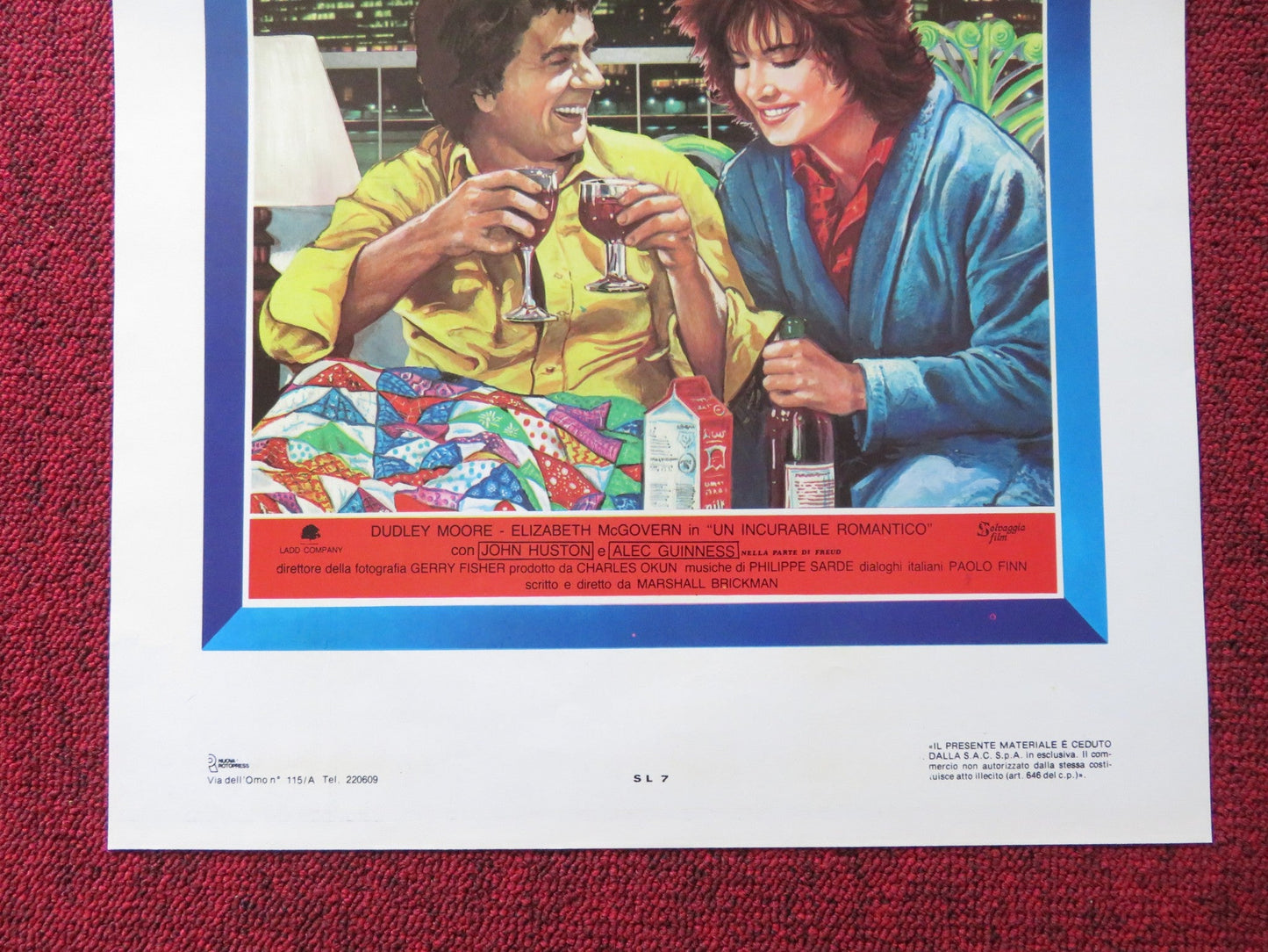 LOVESICK ITALIAN LOCANDINA POSTER DUDLEY MOORE ELIZABETH MCGOVERN 1983 Rendezvous Cinema Movie posters