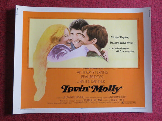 LOVIN' MOLLY US HALF SHEET (22"x 28") POSTER ANTHONY PERKINS BEAU BRIDGES 1974 Movie posters