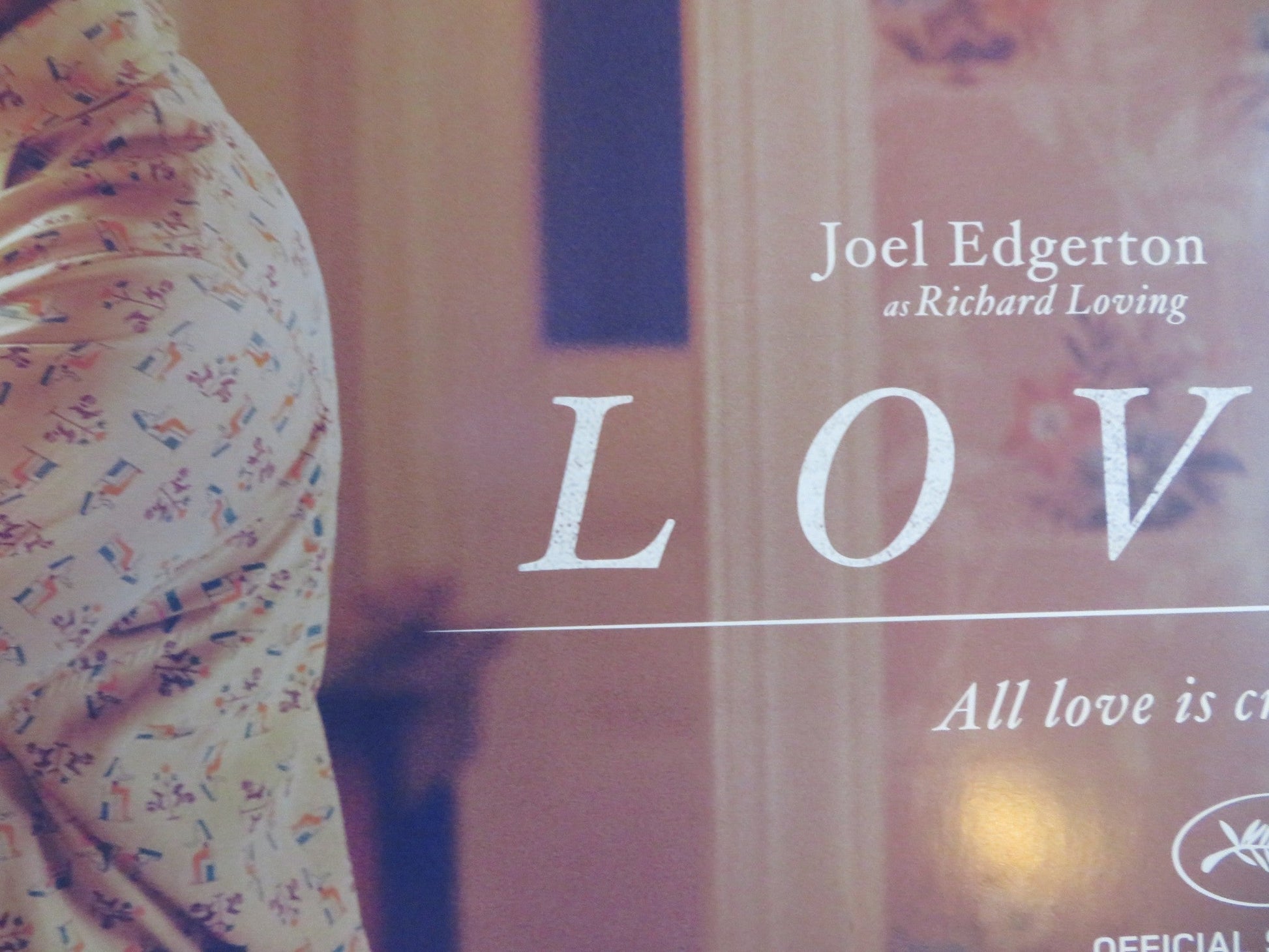 LOVING UK QUAD (30"x 40") ROLLED POSTER JOEL EDGERTON RUTH NEGGA 2016 Rendezvous Cinema Movie posters