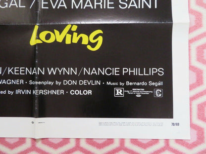 LOVING US ONE SHEET POSTER GEORGE SEGAL EVA MARIE SAINT 1970 - Rendezvous Cinema