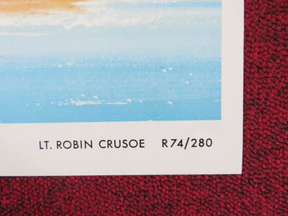 LT. ROBIN CRUSOE, U.S.N. - B FOLDED US ONE SHEET POSTER DICK VAN DYKE KWAN 1966 Rendezvous Cinema Movie posters