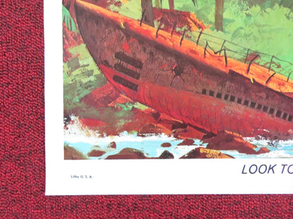 LT. ROBIN CRUSOE, U.S.N. - B FOLDED US ONE SHEET POSTER DICK VAN DYKE KWAN 1966 Rendezvous Cinema Movie posters