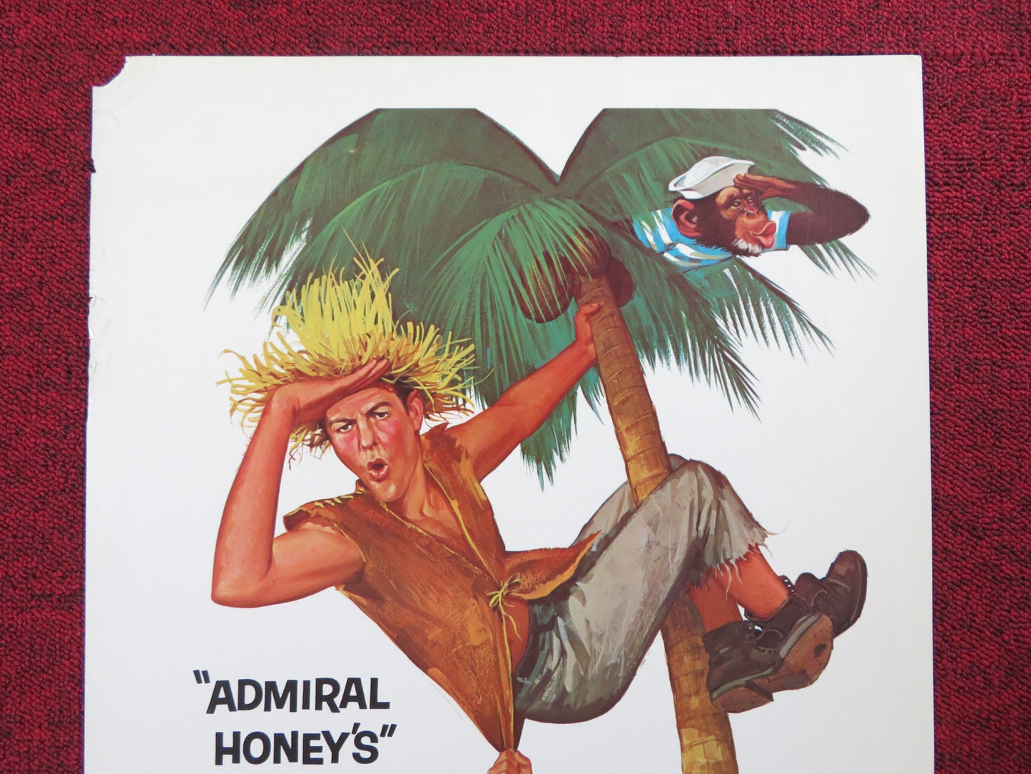 LT. ROBIN CRUSOE U.S.N. US INSERT (14"x 36") POSTER DICK VAN DYKE KWAN 1974 Rendezvous Cinema Movie posters
