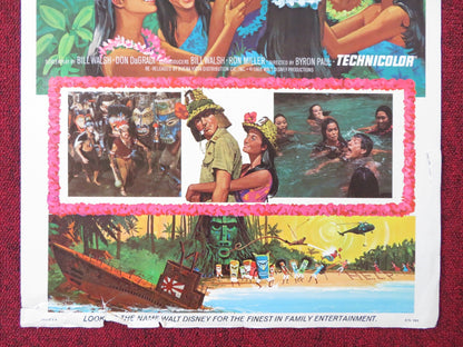 LT. ROBIN CRUSOE U.S.N. US INSERT (14"x 36") POSTER DICK VAN DYKE KWAN 1974 Rendezvous Cinema Movie posters