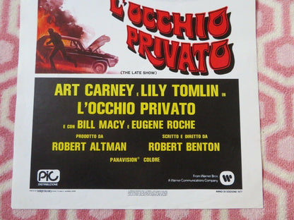L'UCCHIO PRIVATO/ THE LATE SHOW ITALIAN LOCANDINA (27.5"x13") POSTER 1977 Movie posters