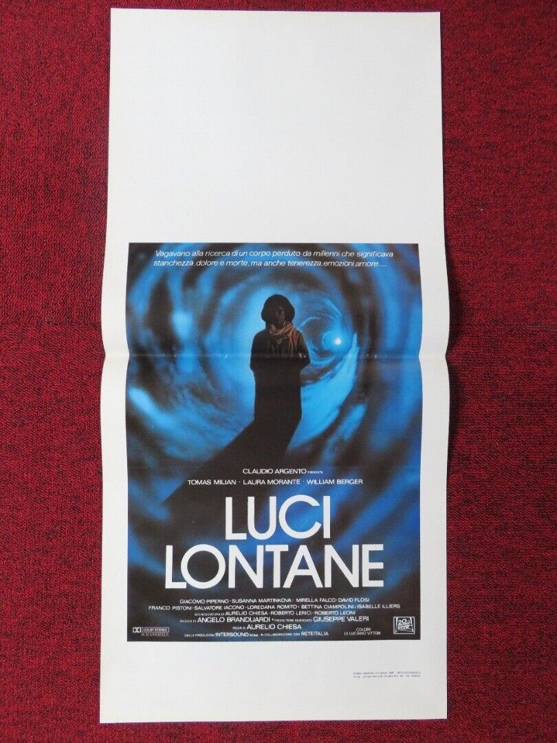 LUCI LONTANE ITALIAN LOCANDINA (27.5"x13") POSTER TOMAS MILIAN 1987 Movie posters