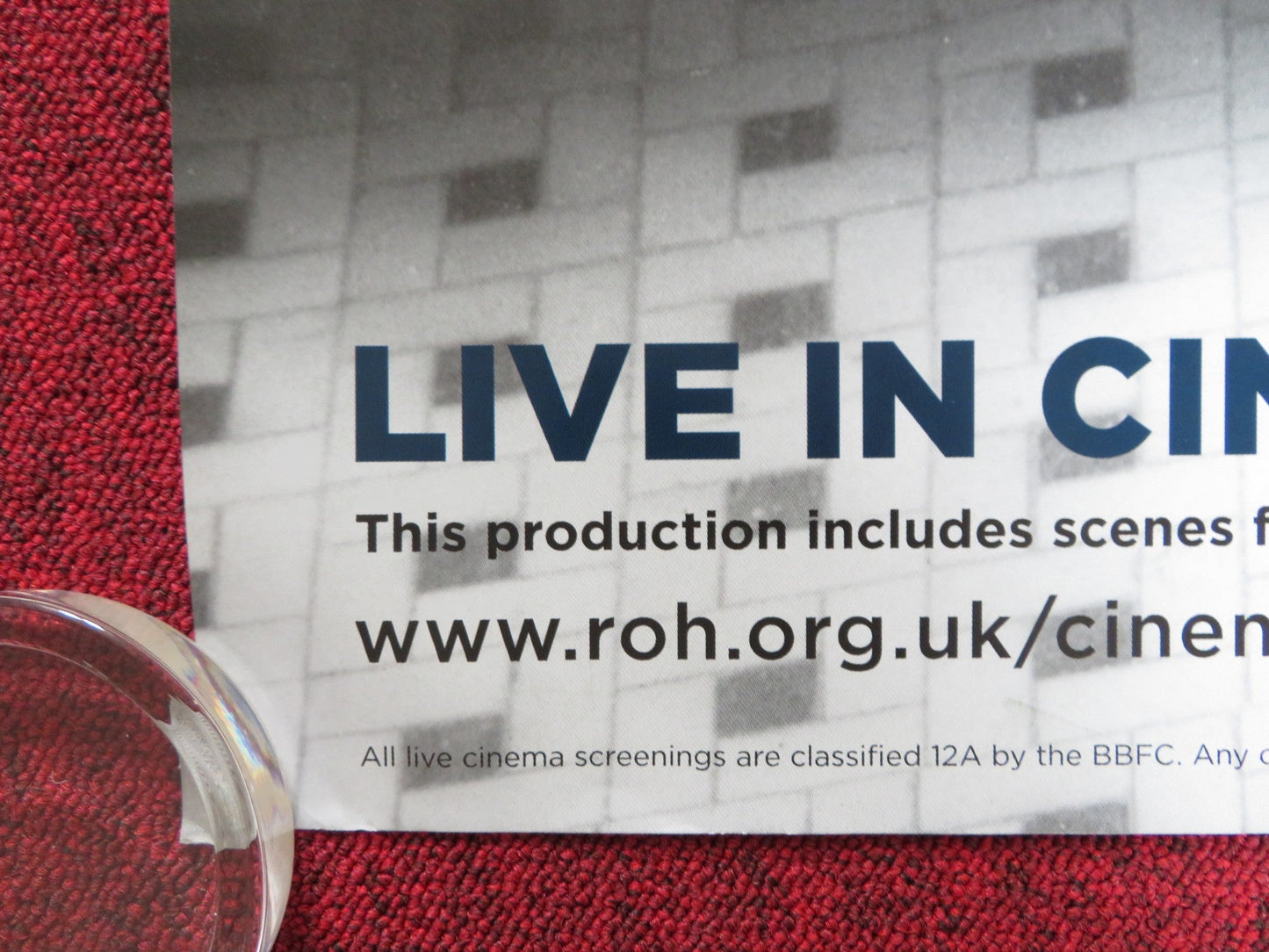 LUCIA DI LAMMERMOORE UK QUAD (30"x 40") ROLLED POSTER ROH DIANA DAMRAU 2016 Rendezvous Cinema Movie posters