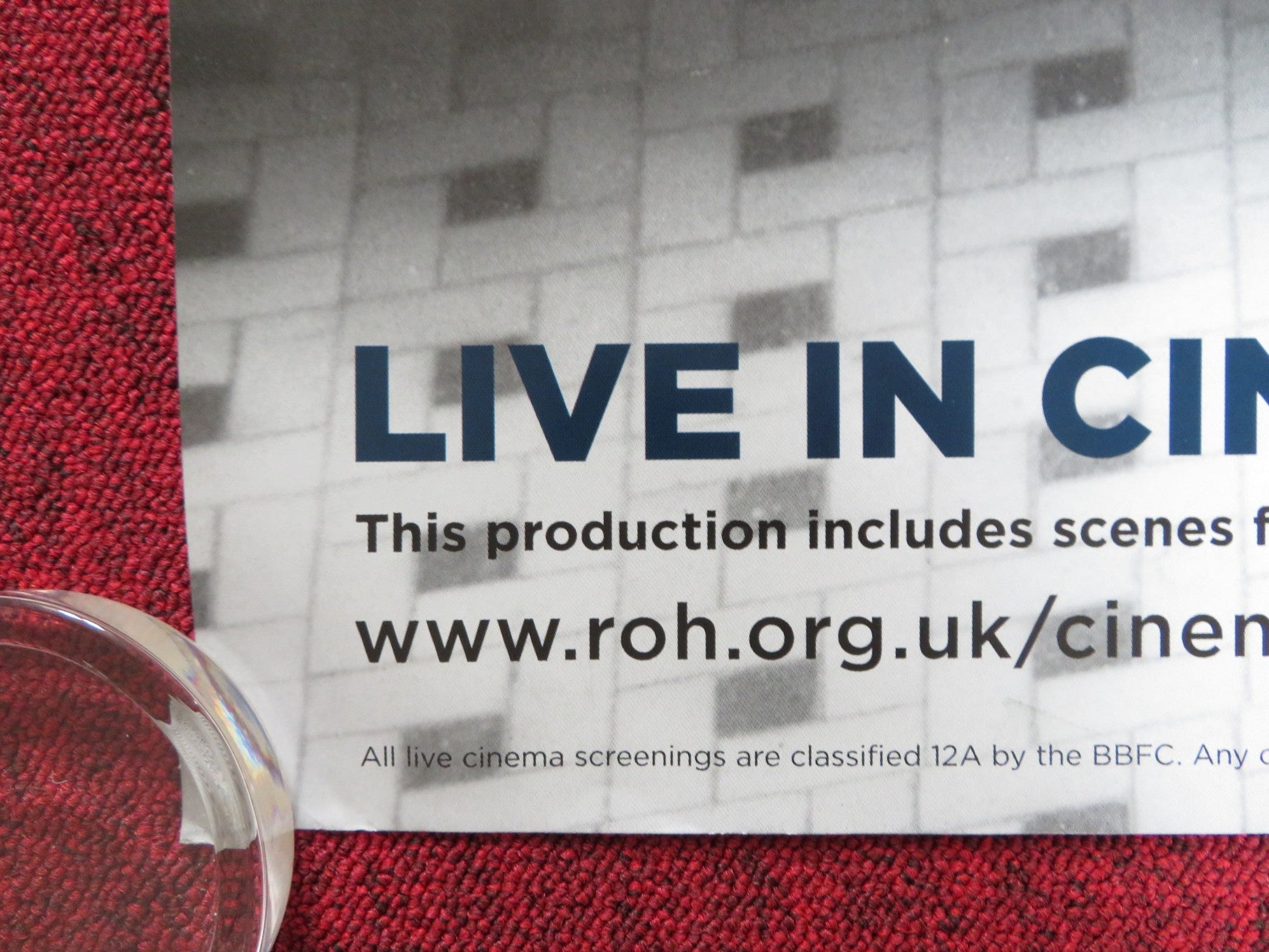 LUCIA DI LAMMERMOORE UK QUAD (30"x 40") ROLLED POSTER ROH DIANA DAMRAU 2016 Rendezvous Cinema Movie posters