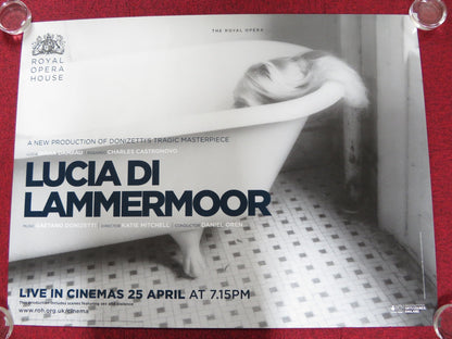 LUCIA DI LAMMERMOORE UK QUAD (30"x 40") ROLLED POSTER ROH DIANA DAMRAU 2016 Rendezvous Cinema Movie posters