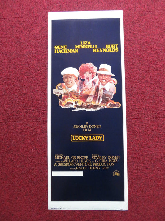 LUCKY LADY STYLE B US INSERT (14"x 36") POSTER LIZA MINNELLI GENE HACKMAN 1975 Rendezvous Cinema Movie posters
