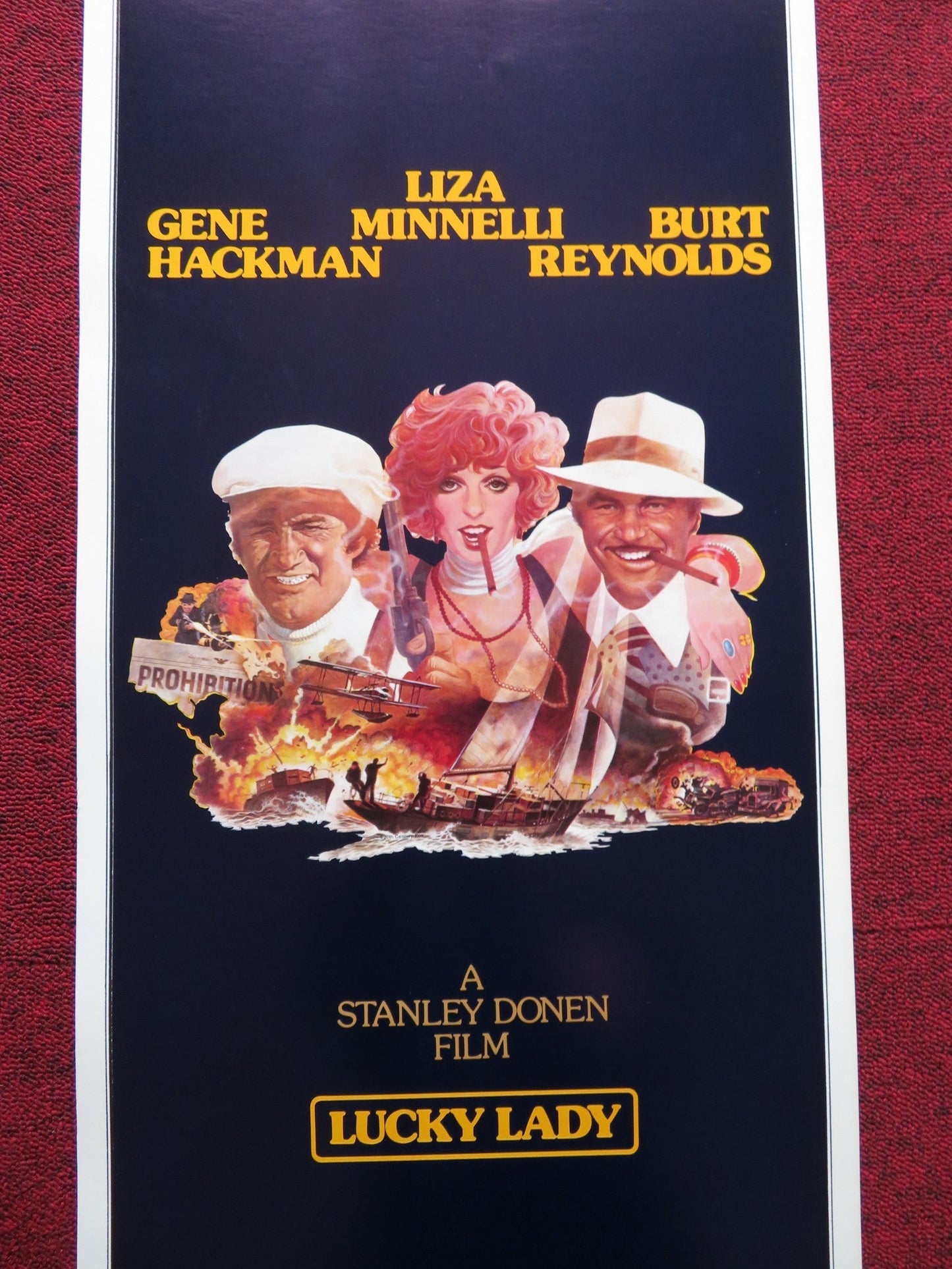 LUCKY LADY STYLE B US INSERT (14"x 36") POSTER LIZA MINNELLI GENE HACKMAN 1975 Rendezvous Cinema Movie posters