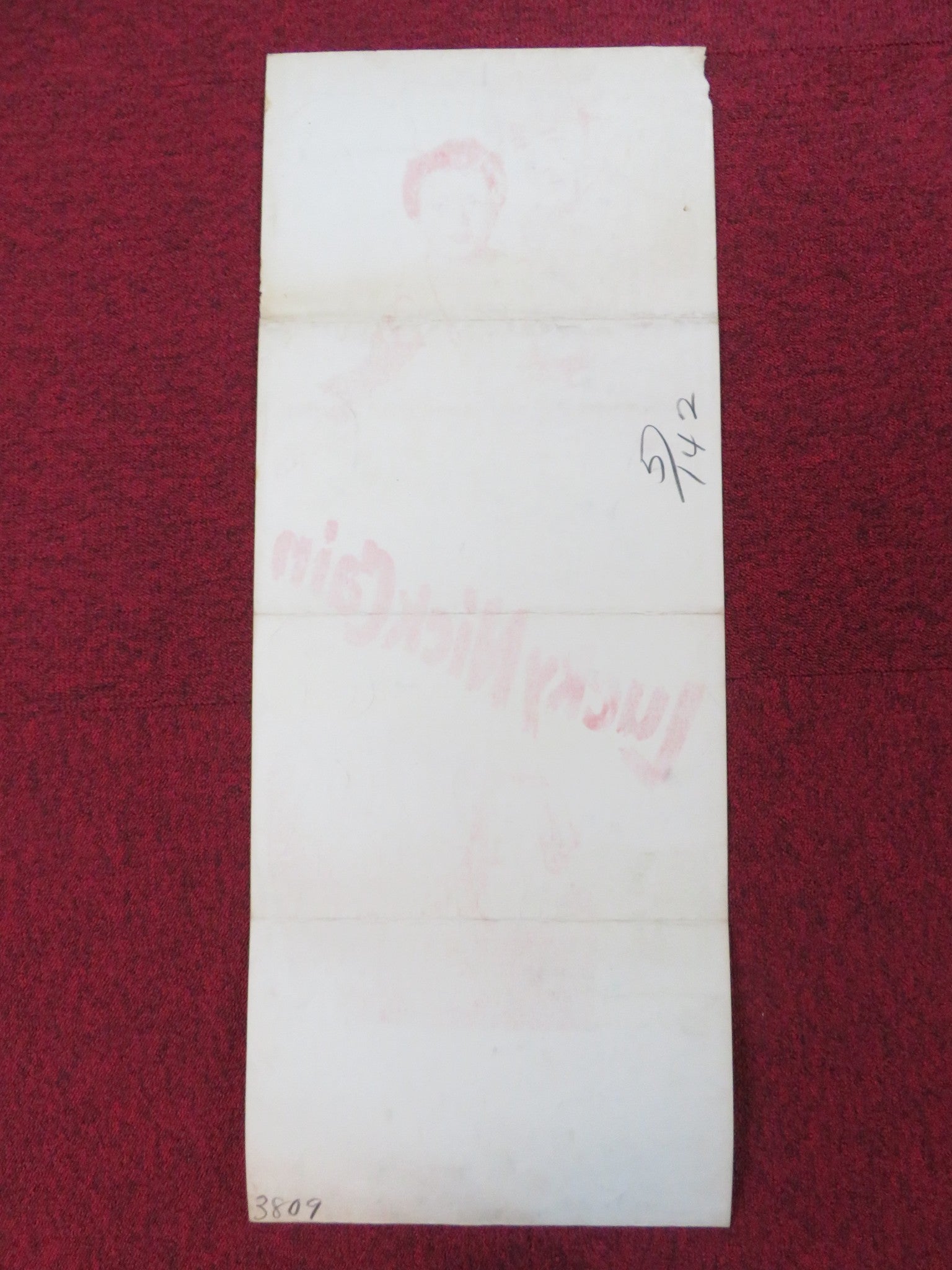 LUCKY NICK CAIN US INSERT (14"x 36") POSTER GEORGE RAFT COLEEN GRAY 1951 Rendezvous Cinema Movie posters