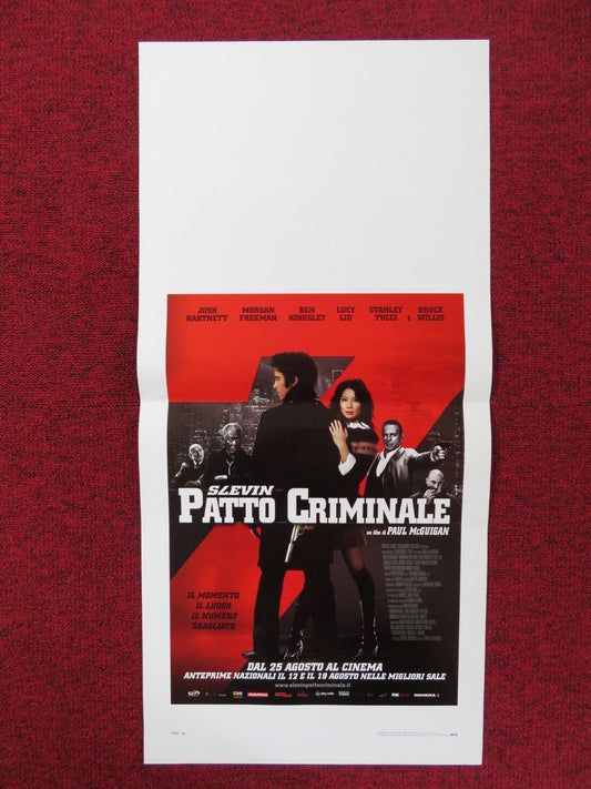 LUCKY NUMBER SLEVIN ITALIAN LOCANDINA POSTER JOSH HARTNETT LUCY LIU 2006 Rendezvous Cinema Movie posters