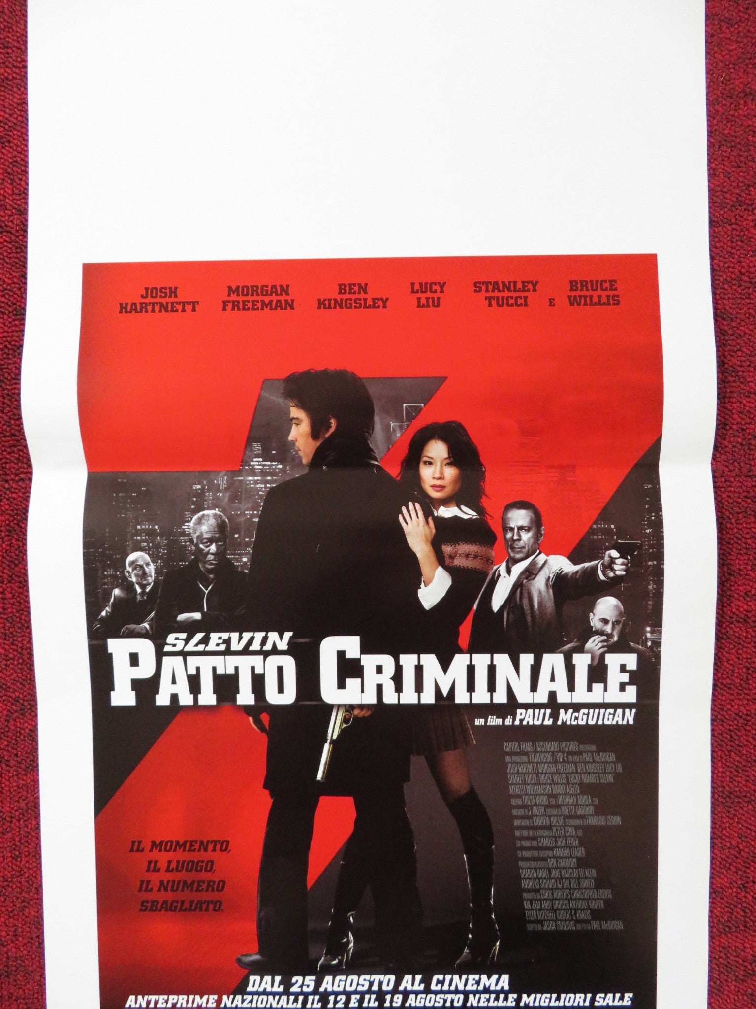 LUCKY NUMBER SLEVIN ITALIAN LOCANDINA POSTER JOSH HARTNETT LUCY LIU 2006 Rendezvous Cinema Movie posters