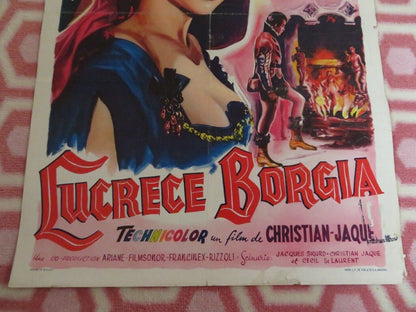 LUCRECE BORGIA BELGIUM (18"x 14") POSTER MARTINE CAROL 1953 - Rendezvous Cinema
