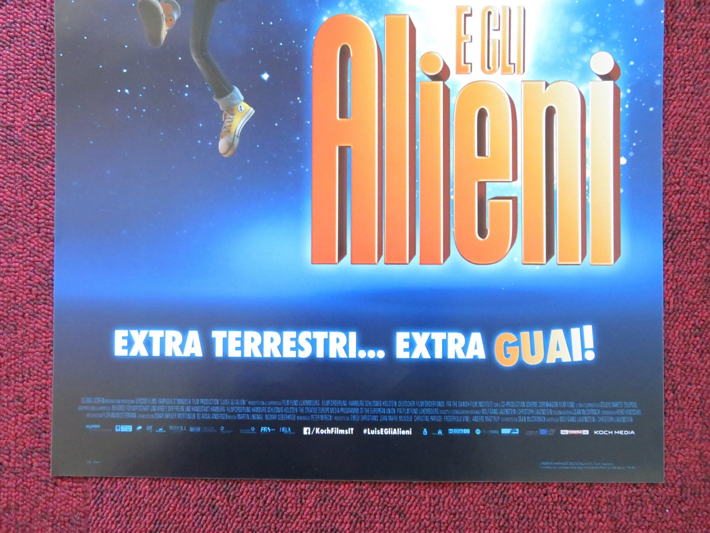 LUIS AND THE ALIENS ITALIAN LOCANDINA POSTER CALLUM MALONEY 2018 Rendezvous Cinema Movie posters