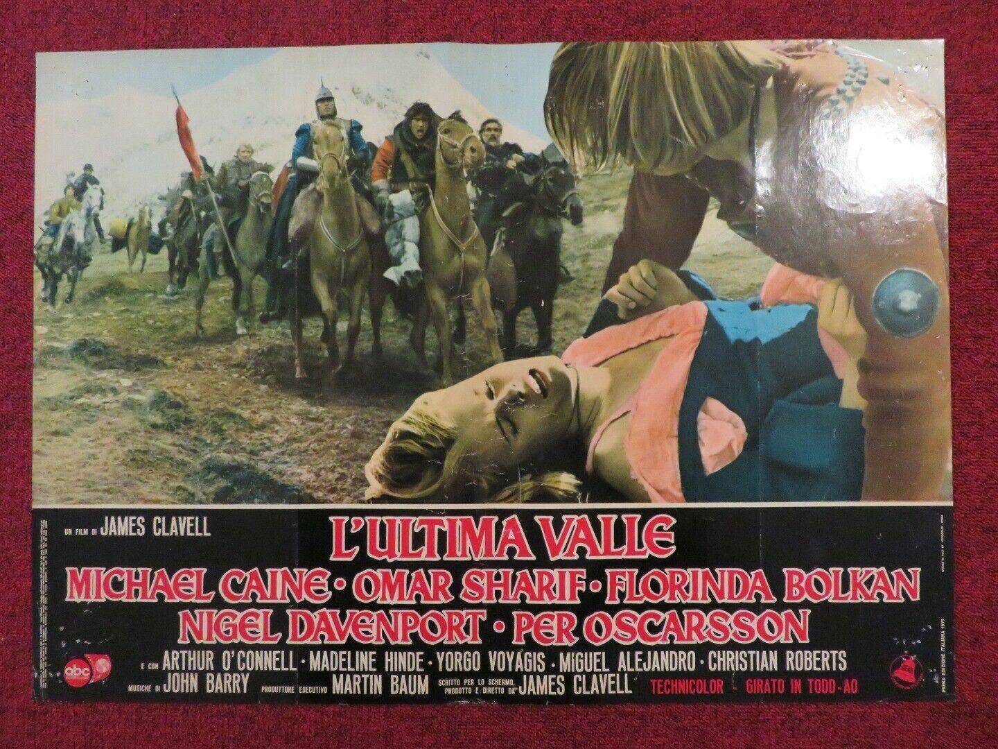 L'ULTIMA VALLE / THE LAST VALLEY ITALIAN FOTOBUSTA POSTER MICHAEL CAINE SHARIF - Rendezvous Cinema