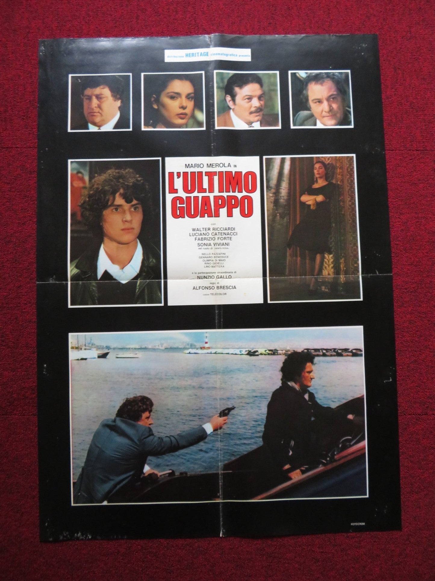 L'ULTIMO GUAPPO ITALIAN FOGLIO POSTER MARIO MEROLA WALTER RICCIARDI 1978 Rendezvous Cinema Movie posters