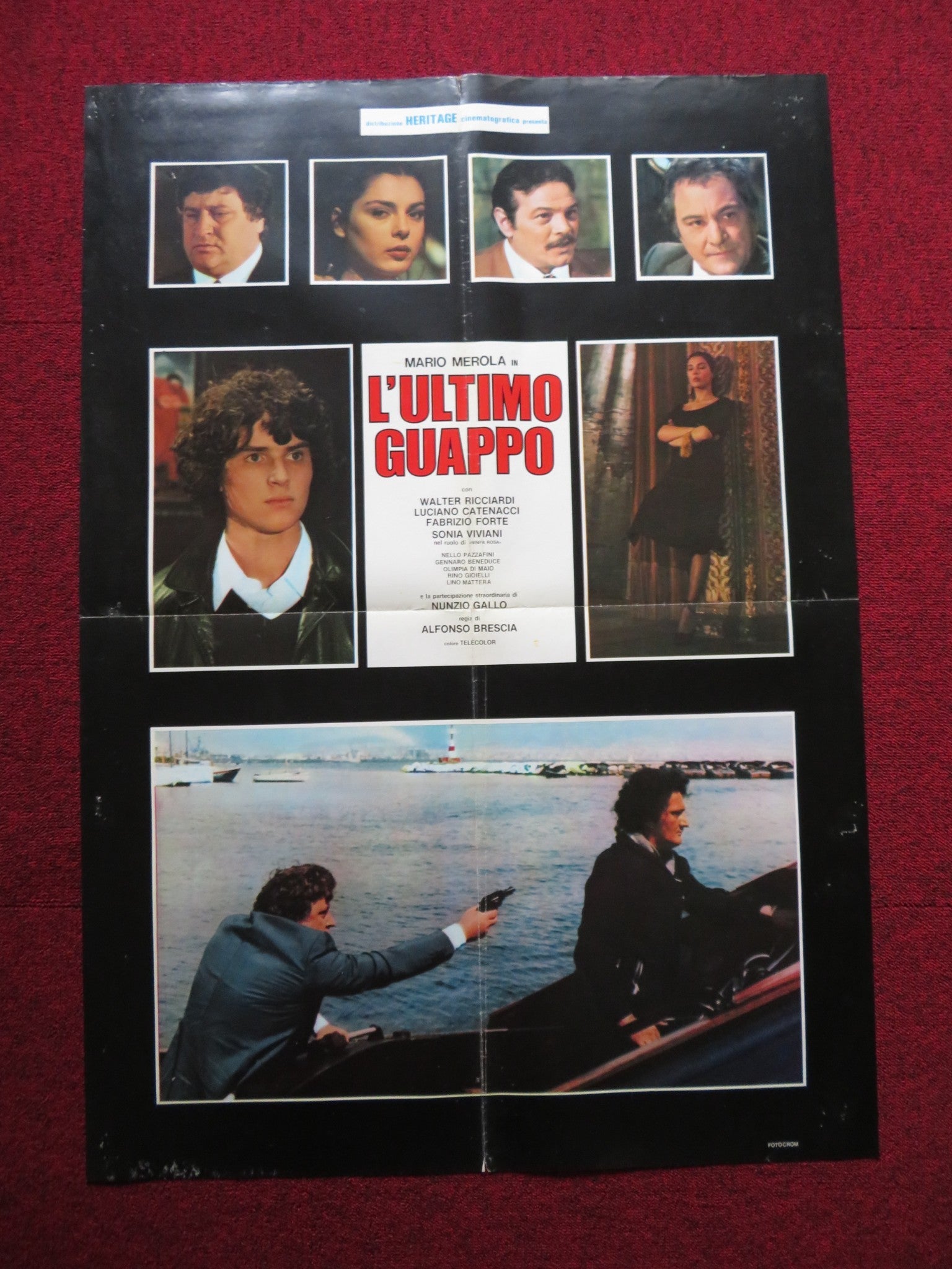 L'ULTIMO GUAPPO ITALIAN FOGLIO POSTER MARIO MEROLA WALTER RICCIARDI 1978 Rendezvous Cinema Movie posters