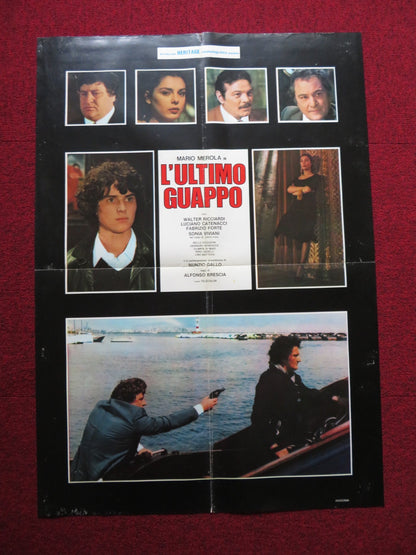 L'ULTIMO GUAPPO ITALIAN FOGLIO POSTER MARIO MEROLA WALTER RICCIARDI 1978 Rendezvous Cinema Movie posters