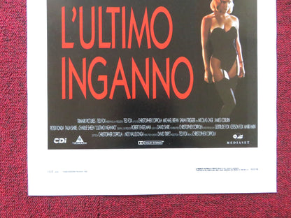 L'ULTIMO INGANNO / DEADFALL ITALIAN LOCANDINA POSTER NICOLAS CAGE COBURN 1993 Rendezvous Cinema Movie posters
