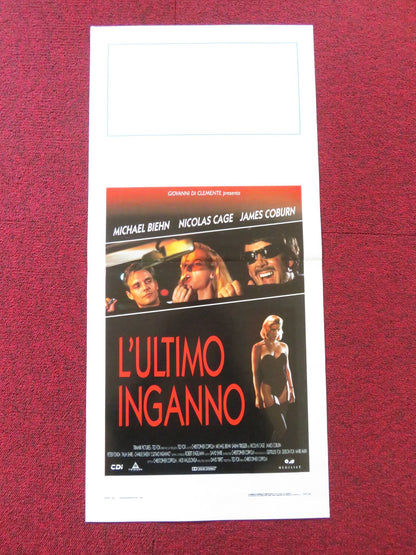 L'ULTIMO INGANNO / DEADFALL ITALIAN LOCANDINA POSTER NICOLAS CAGE COBURN 1993 Rendezvous Cinema Movie posters
