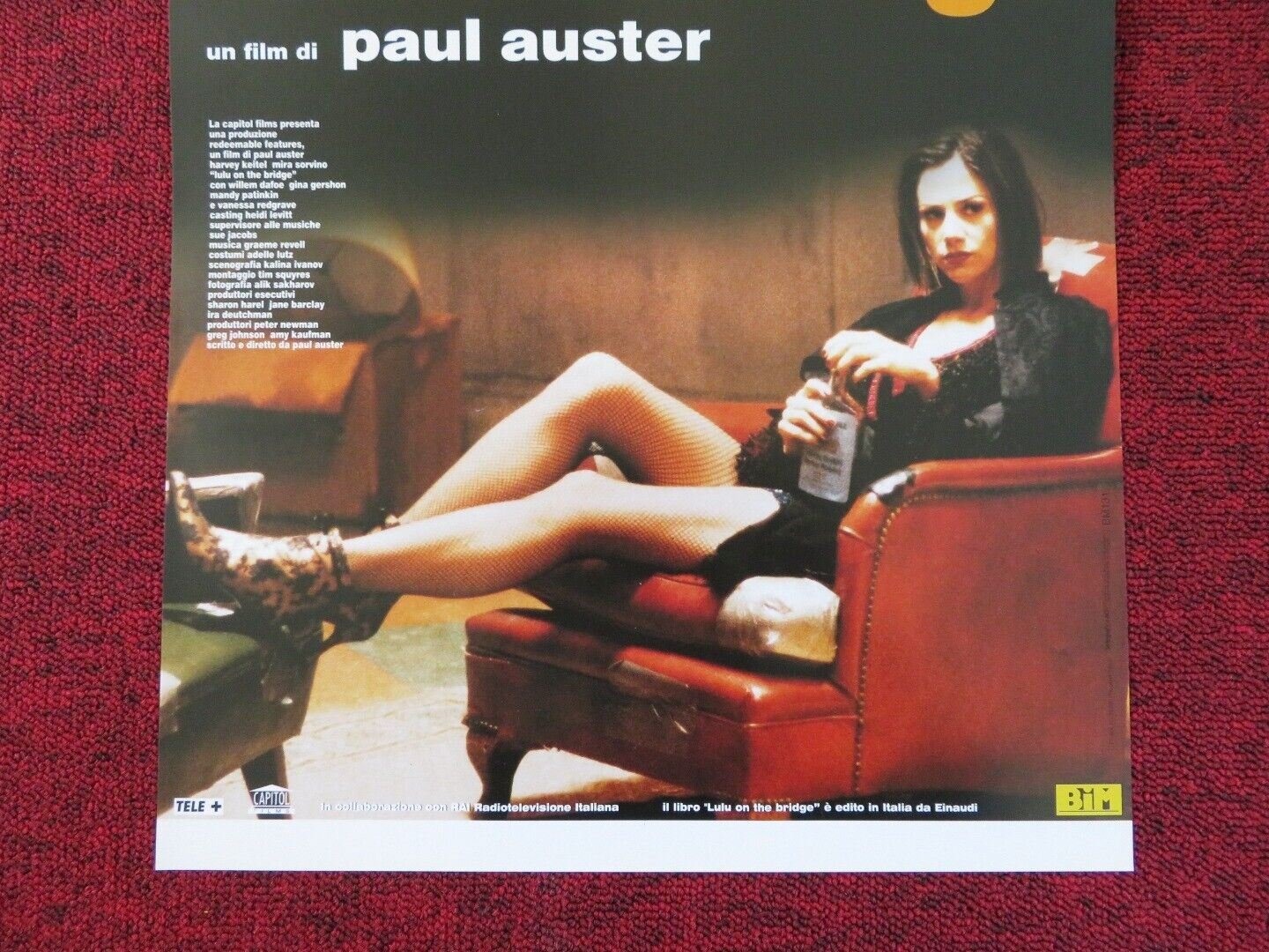 LULU ON THE BRIDGE ITALIAN LOCANDINA (25.5"x12.5") POSTER HARVEY KEITEL 1998 Rendezvous Cinema Movie posters