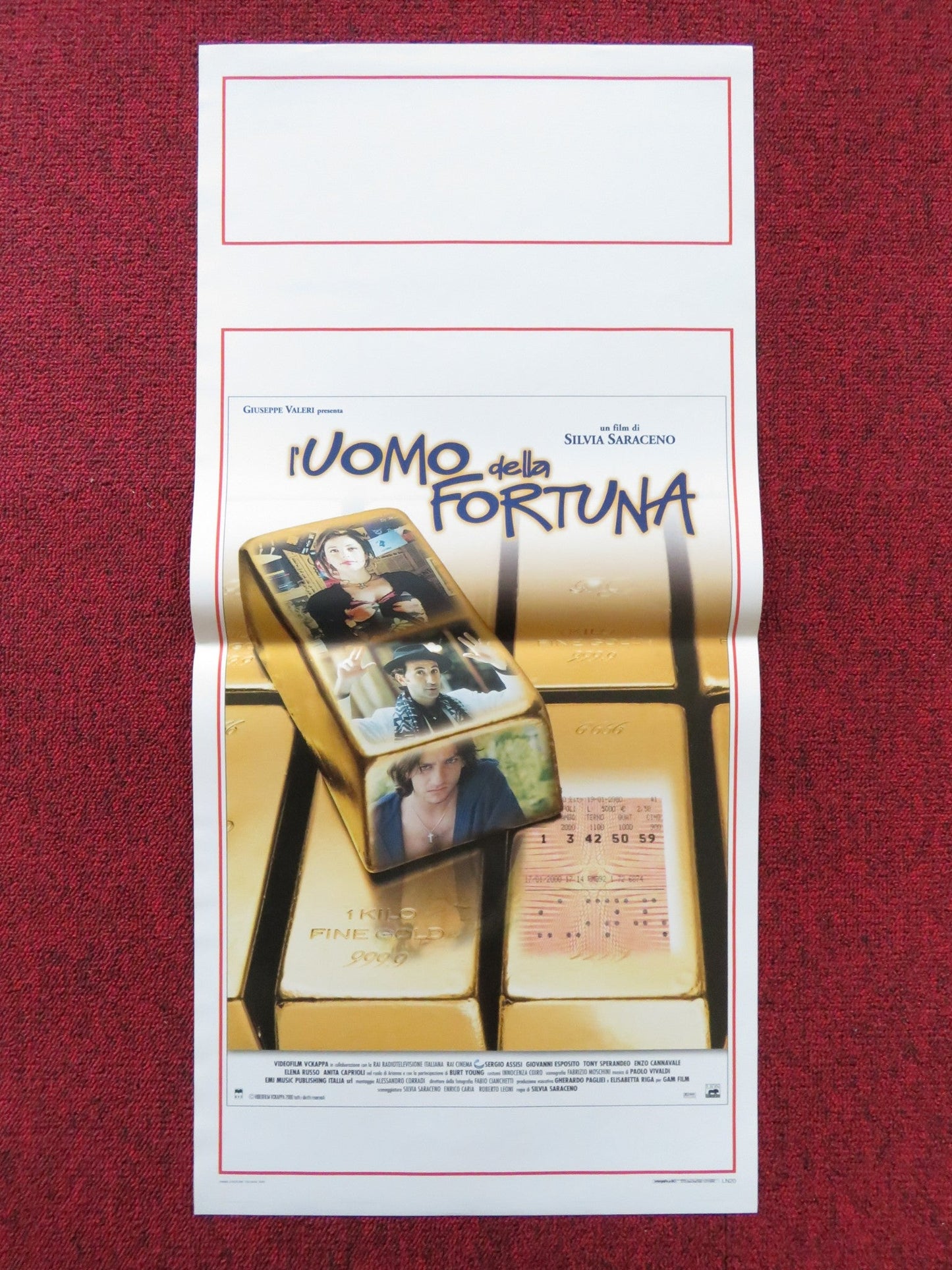 L'UMO DELLA FORTUNA ITALIAN LOCANDINA POSTER SERGIO ASSISI GIOVANNI EPOSITO 2000 Rendezvous Cinema Movie posters