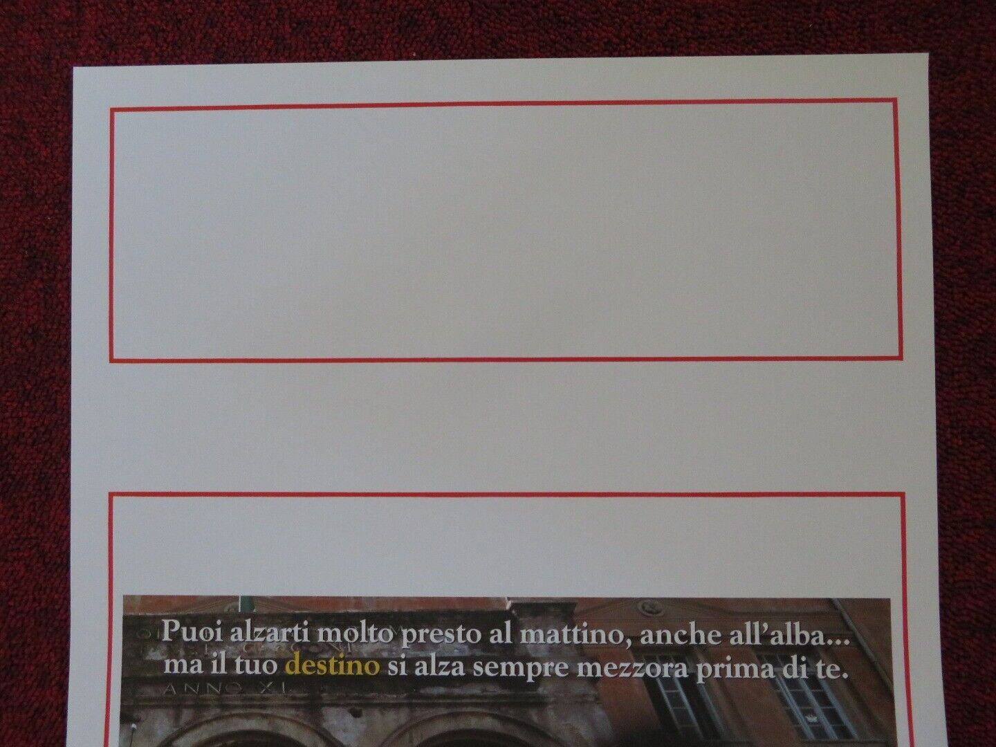 L'UMOMO SPEZZATO ITALIAN LOCANDINA (27.5"x13") POSTER STEFANO CALVAGNA 2005 - Rendezvous Cinema