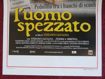 L'UMOMO SPEZZATO ITALIAN LOCANDINA (27.5"x13") POSTER STEFANO CALVAGNA 2005 - Rendezvous Cinema