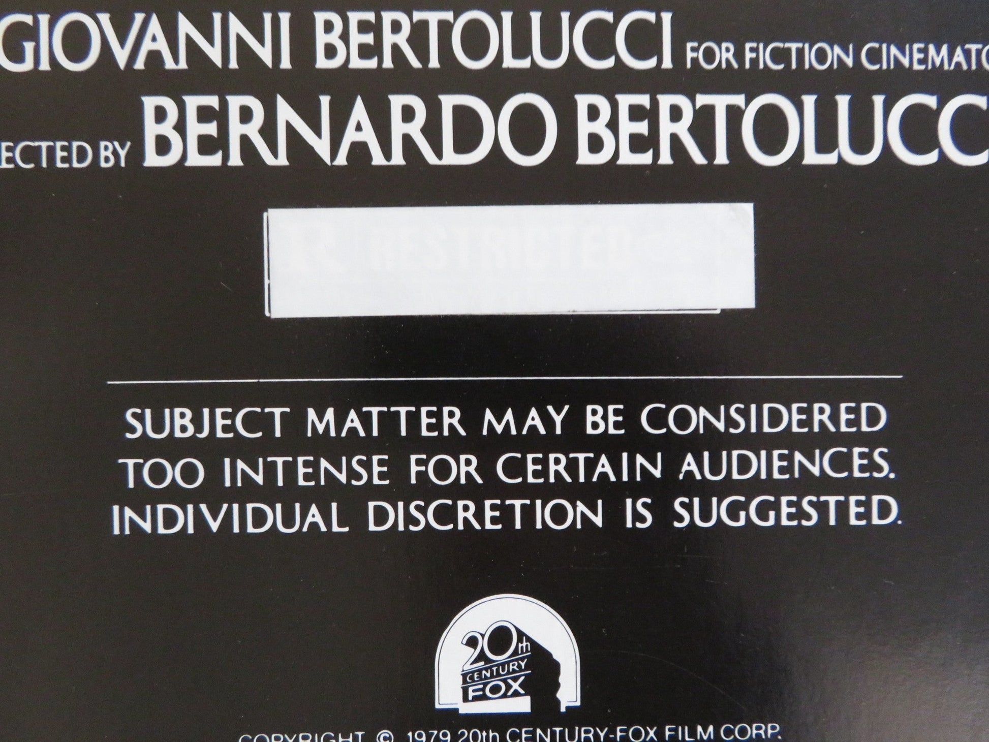 LUNA US HALF SHEET (22"x 28") POSTER JILL CLAYBURGH MATTHEW BARRY 1979 Rendezvous Cinema Movie posters