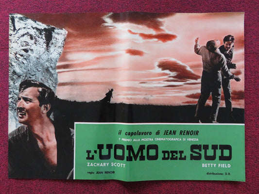 L'UOMO DEL SUD - B ITALIAN FOTOBUSTA POSTER ZACHARY SCOTT BETTY FIELD 1945 Rendezvous Cinema Movie posters