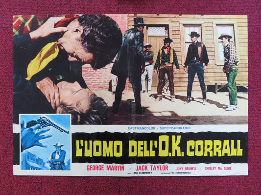 L'UOMO DELL O.K CORRALL - B ITALIAN FOTOBUSTA POSTER GEORGE MARTIN TAYLOR 1964 Rendezvous Cinema Movie posters