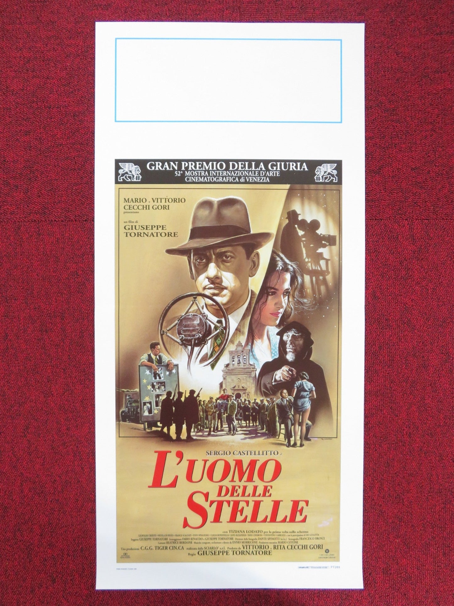L'UOMO DELLE STELLE ITALIAN LOCANDINA POSTER SEGIO CASTELLITTO T. LODATO 1995 Rendezvous Cinema Movie posters