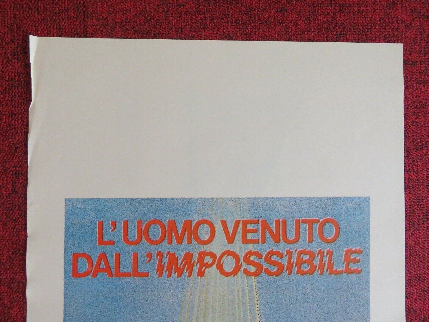 L'UOMO VENUTO DALL'IMPOSSIBILE ITALIAN LOCANDINA (27.5"x13") POSTER 1979 Movie posters