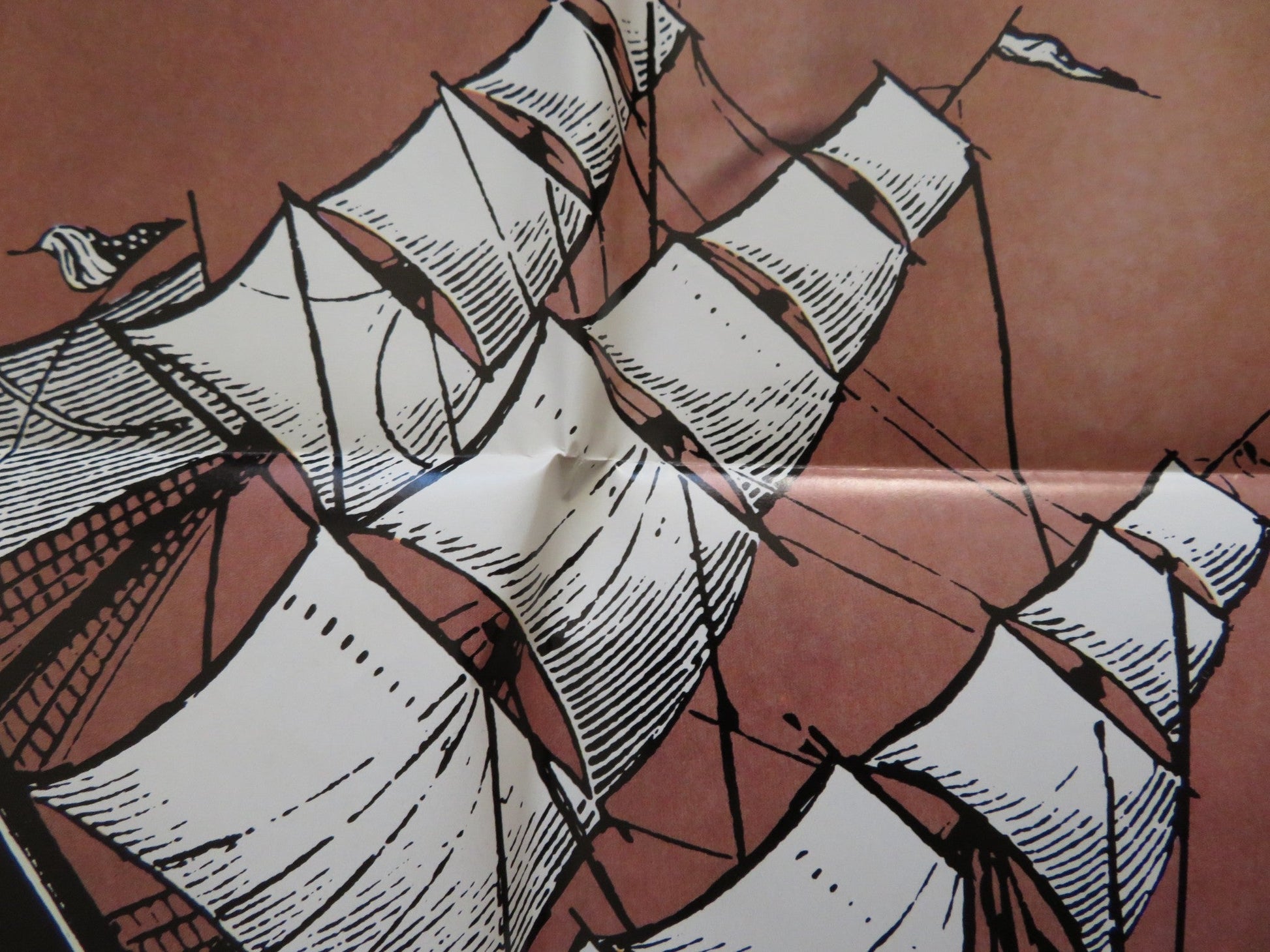 LURE OF THE TRIANGLE FOLDED US ONE SHEET POSTER PATRICIA RIVER MIKE CONE 1977 Rendezvous Cinema Movie posters