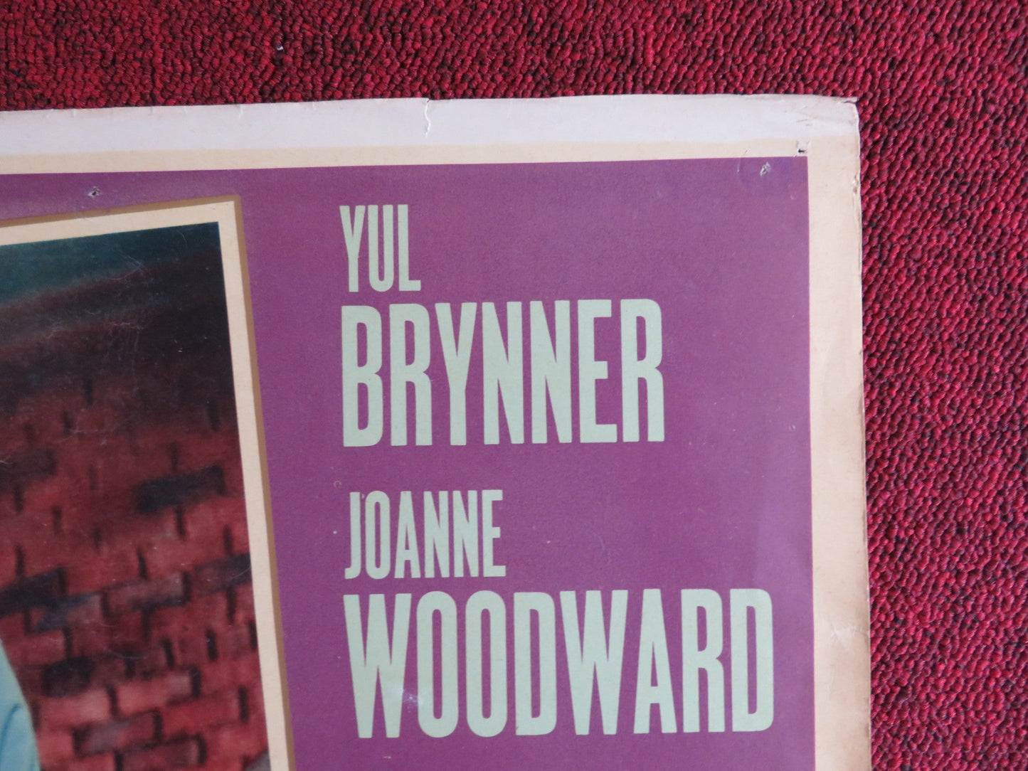 L'URLO E LA FURIA ITALIAN FOTOBUSTA POSTER YUL BRYNNER JOANNE WOODWARD 1959 Rendezvous Cinema Movie posters