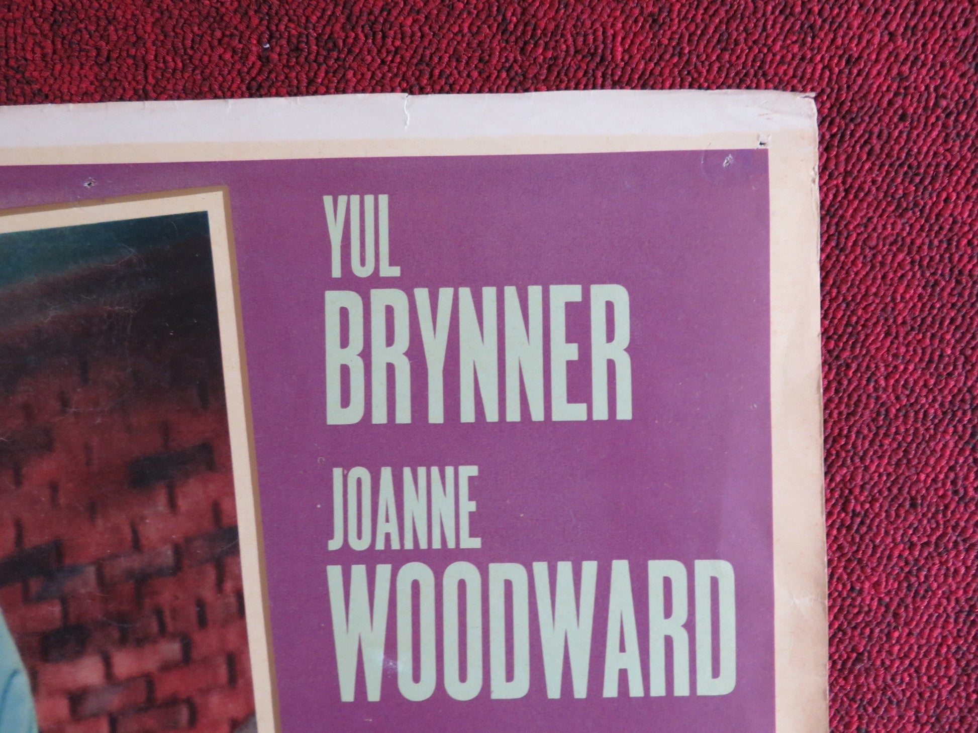 L'URLO E LA FURIA ITALIAN FOTOBUSTA POSTER YUL BRYNNER JOANNE WOODWARD 1959 Rendezvous Cinema Movie posters