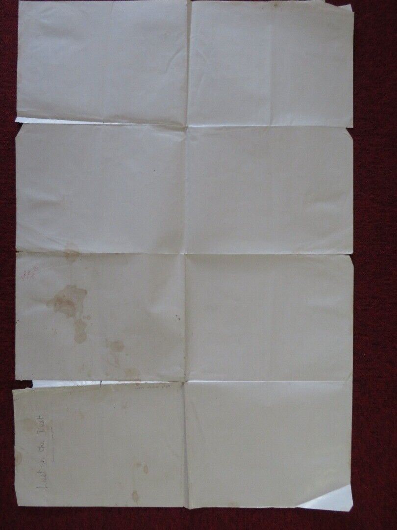 LUST IN THE DUST ONE FOLDED US ONE SHEET POSTER TAB HUNTER LAINIE KAZAN 1984 Movie posters