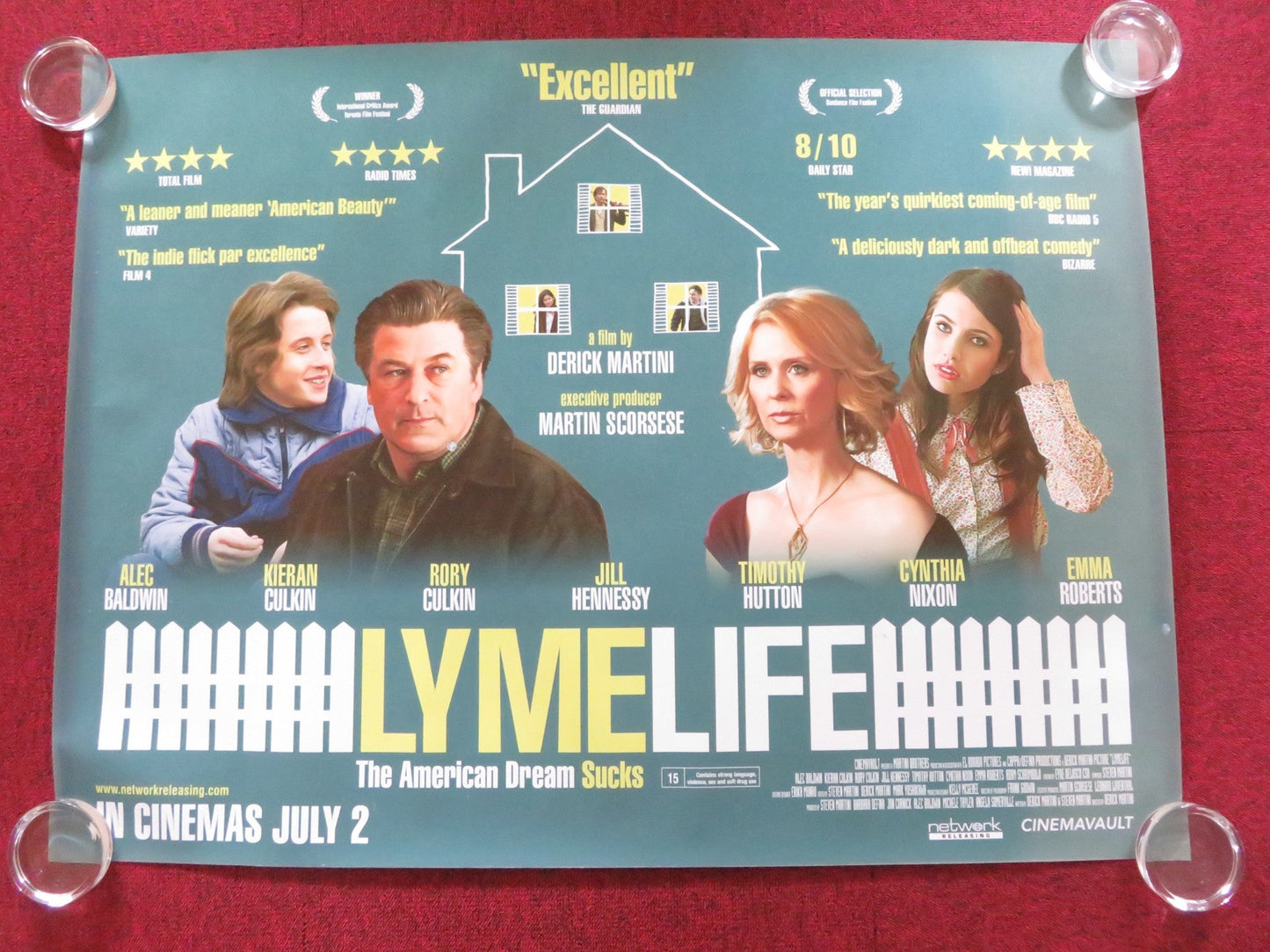 LYMELIFE UK QUAD (30"x 40") ROLLED POSTER ALEC BALDWIN JILL HENNESSY 2008 Rendezvous Cinema Movie posters