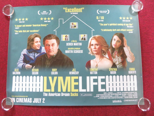LYMELIFE UK QUAD (30"x 40") ROLLED POSTER ALEC BALDWIN JILL HENNESSY 2008 Rendezvous Cinema Movie posters
