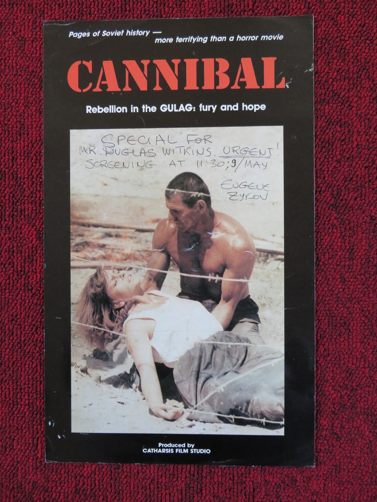 LYUDOYED US FLYER GENNADY ZEMEL VLADIMIR TALASHKO 1991 Rendezvous Cinema Movie posters